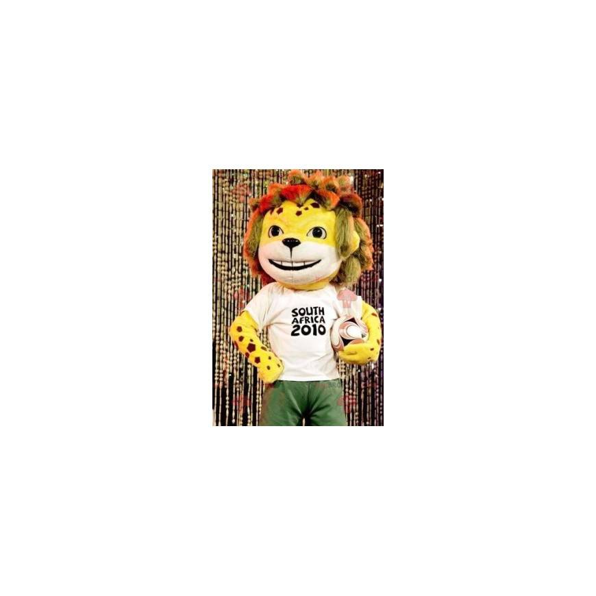 Mascotte de petit tigre jaune de la FIFA 2010 - Redbrokoly.com