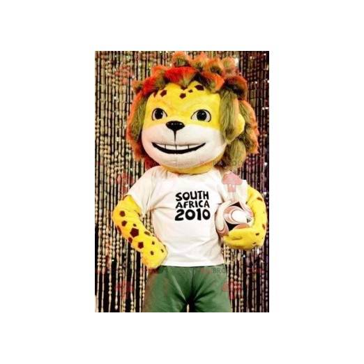 Mascotte de petit tigre jaune de la FIFA 2010 - Redbrokoly.com