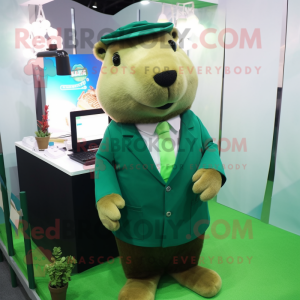 Groene capibara mascotte...