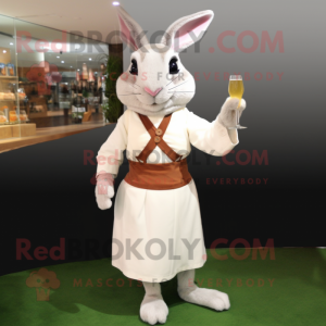 Cream Wild Rabbit mascotte...