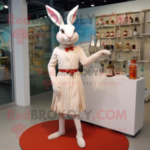 Cream Wild Rabbit mascotte...