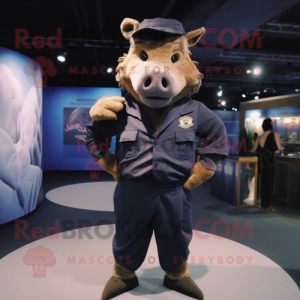 Navy Wild Boar mascotte...