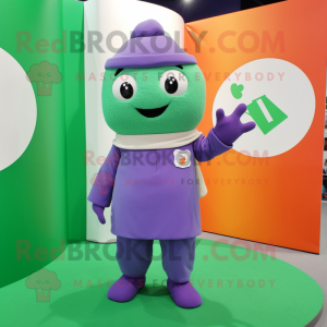 Lavendel irsk flag maskot...