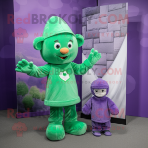 Lavendel irsk flag maskot...