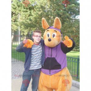 Mascote canguru laranja walibi - Redbrokoly.com