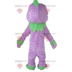 Lilla og grøn monster-dukke maskot - Redbrokoly.com