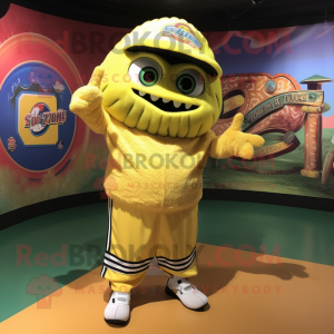 Geel Tacos mascotte kostuum...