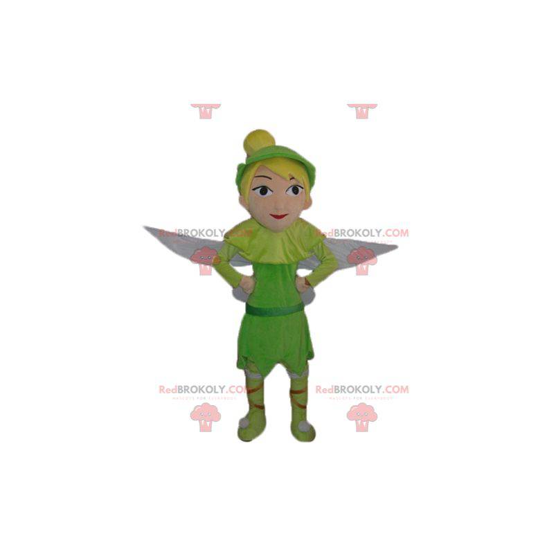 Mascote tinkerbell dos desenhos animados de Peter Pan -