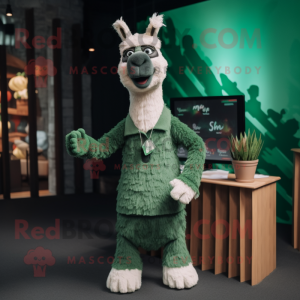 Forest Green Llama mascotte...