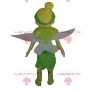 Mascote tinkerbell dos desenhos animados de Peter Pan -