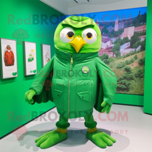 Green Owl mascotte kostuum...