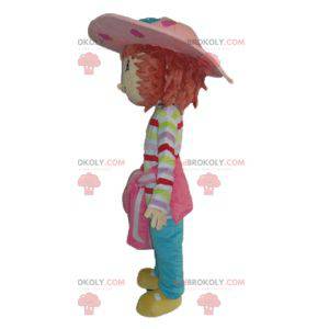 Maskot Charlotte aux Fraises berömda tecknad flicka -