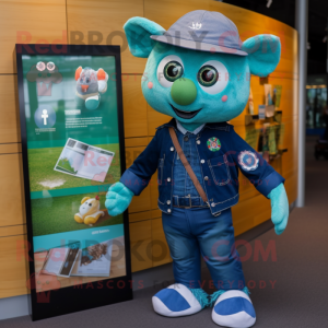Teal Irish Flag mascotte...