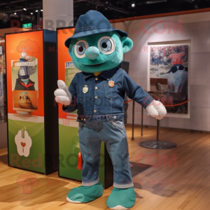 Teal Irish Flag mascotte...