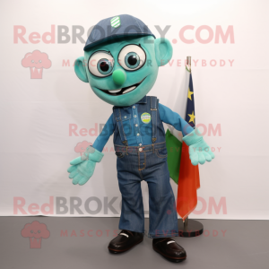 Teal Irish Flag mascotte...