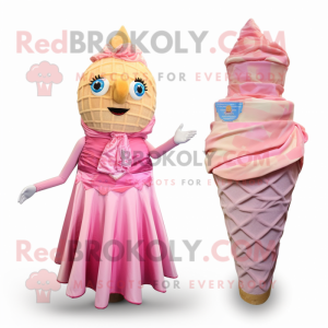 Pink Ice Cream Cone...