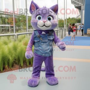 Purple Cat maskot...