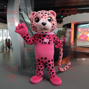 Rosafarbener Leopard...