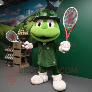 Forest Green Tennis Racket...
