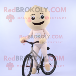 Cream Unicyclist maskot...