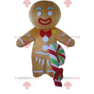 Mascot Ti famous gingerbread cookie in Shrek - Redbrokoly.com