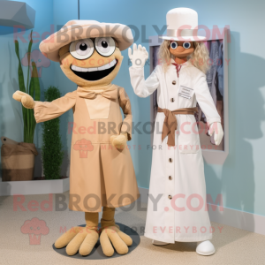 Beige Doctor mascotte...