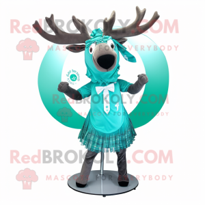 Cyan Irish Elk mascotte...