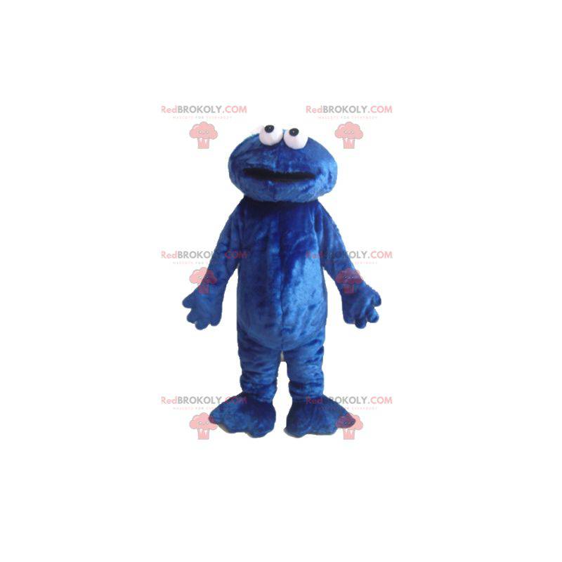 Mascote de Grover famoso monstro azul da Rua Sésamo -