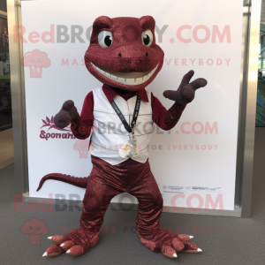 Maroon Lizard mascotte...