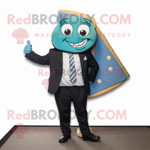 Cyan Pizza Slice mascotte...