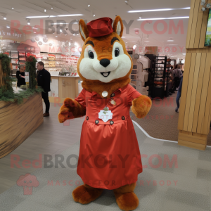Red Squirrel maskot kostume...