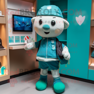 Teal Irish Flag mascotte...