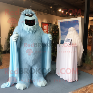 Sky Blue Sasquatch mascotte...