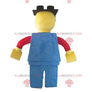 Big Lego maskot rød gul og blå - Redbrokoly.com