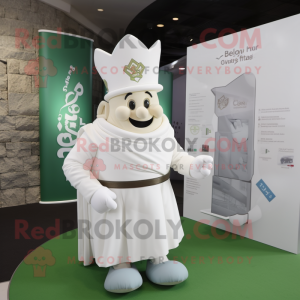 Hvit Irish Castle maskot...