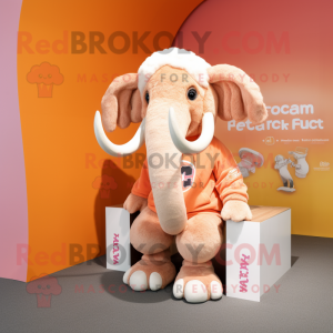 Peach Mammoth maskot kostym...