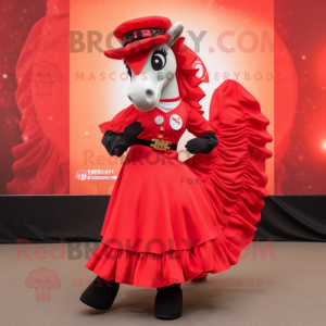 Red Mare maskot kostume...