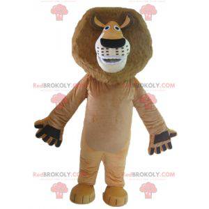 Alex mascot famous lion of Madagascar cartoon - Redbrokoly.com