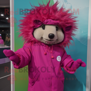 Magenta Porcupine mascotte...