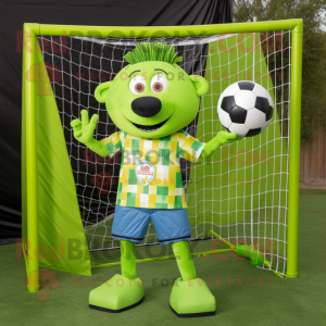 Lime Green Soccer Goal...