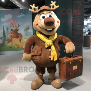 Rust rensdyr maskot kostume...