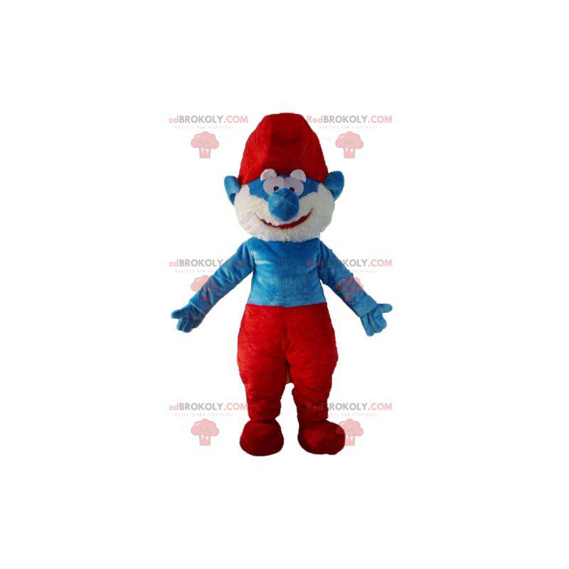 Papa Smurf famous comic book character mascot - Redbrokoly.com