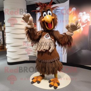 Brown Roosters maskot drakt...