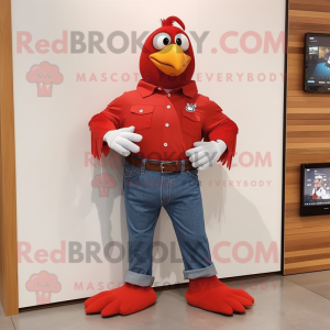 Red Dove mascotte kostuum...