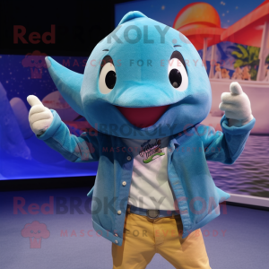 Cyan Stingray mascotte...