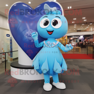 Sky Blue Heart mascotte...