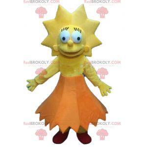 Lisa Simpson mascot famous girl from the Simpson series -