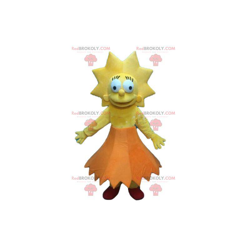 Lisa Simpson mascot famous girl from the Simpson series -