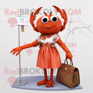 Rust Crab maskot kostym...