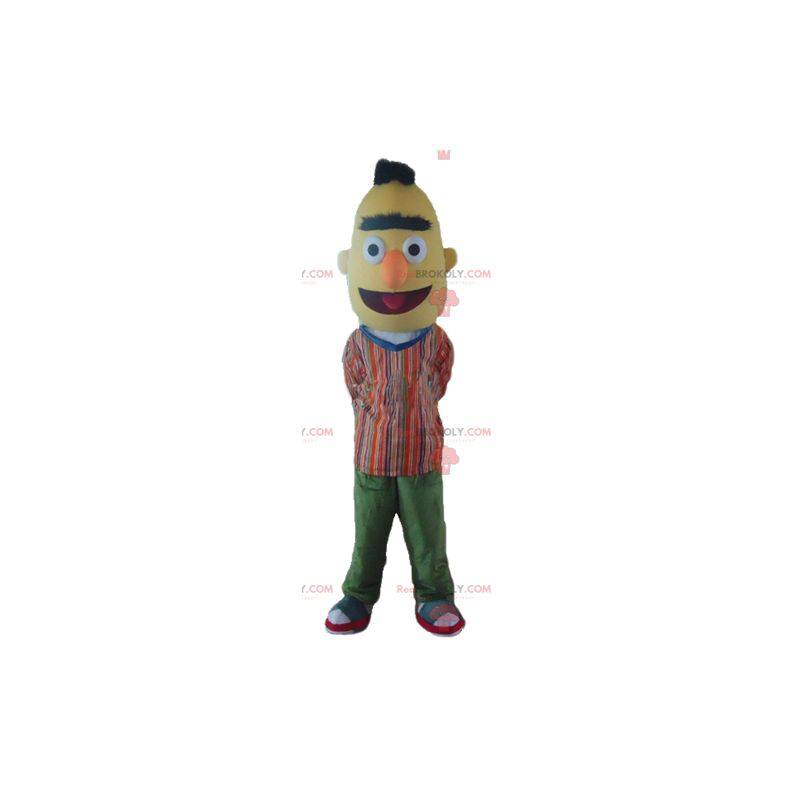 Mascote Bart, o famoso boneco amarelo da Vila Sésamo -